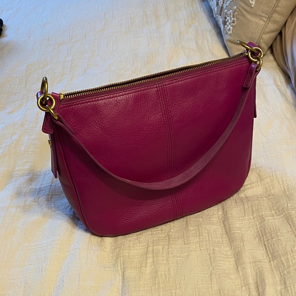 Fossil Jolie Satchel in Magenta